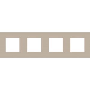 NIKO - Plaque de recouvrement (71mm) PURE quadruple horizontal