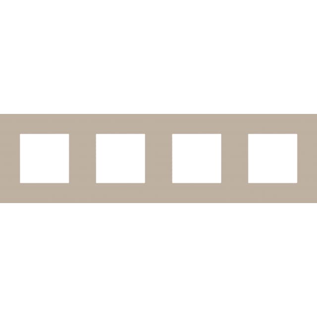 NIKO - Plaque de recouvrement (71mm) PURE quadruple horizontal NIKO - Plaque de recouvrement (71mm) PURE quadruple horizontal