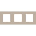 NIKO - Plaque de recouvrement (71mm) PURE triple horizontal