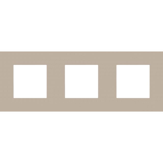 NIKO - Plaque de recouvrement (71mm) PURE triple horizontal NIKO - Plaque de recouvrement (71mm) PURE triple horizontal