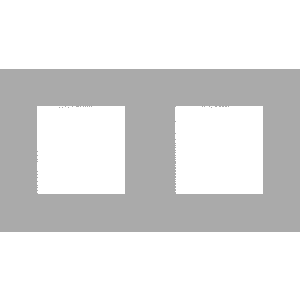 NIKO - Plaque de recouvrement (71mm) double horizontal