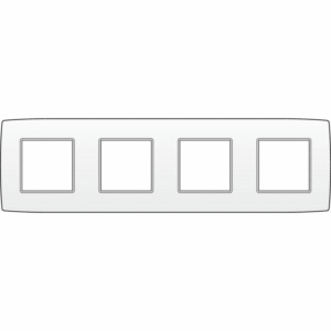 NIKO - Plaque de recouvrement (71mm) quadruple horizontal