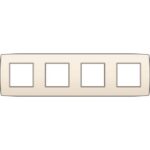 NIKO - Plaque de recouvrement (71mm) quadruple horizontal