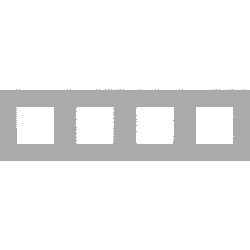 NIKO - Plaque de recouvrement (71mm) quadruple horizontal