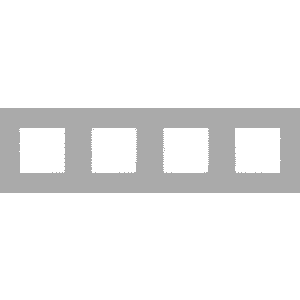 NIKO - Plaque de recouvrement (71mm) quadruple horizontal