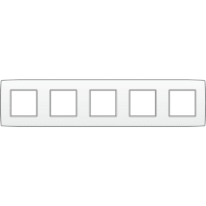 NIKO - Plaque de recouvrement (71mm) quintuple horizontal