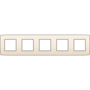 NIKO - Plaque de recouvrement (71mm) quintuple horizontal