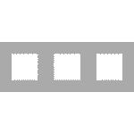 NIKO - Plaque de recouvrement (71mm) triple horizontal