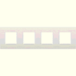NIKO - Plaque de recouvrement INTENSE (71mm) quadruple horizontal