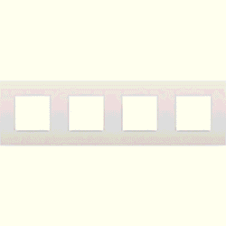 NIKO - Plaque de recouvrement INTENSE (71mm) quadruple horizontal