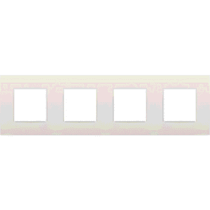 NIKO - Plaque de recouvrement INTENSE (71mm) quadruple horizontal