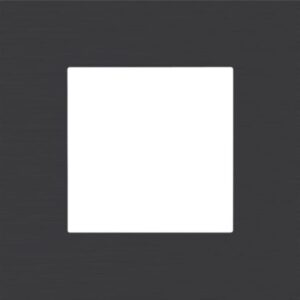 NIKO - Plaque de recouvrement PURE simple alu black brushed - 224-76100