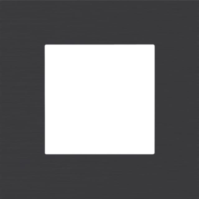 NIKO - Plaque de recouvrement PURE simple alu black brushed - 224-76100 NIKO - Plaque de recouvrement PURE simple alu black brushed - 224-76100