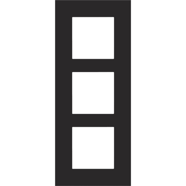 NIKO - Plaque de recouvrement PURE(60mm) triple vertical NIKO - Plaque de recouvrement PURE(60mm) triple vertical