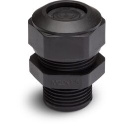Presse-étoupe M20 multicouche étanche noir, configuration visible