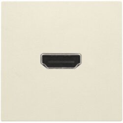 Prise murale HDMI femelle crème, finition beige