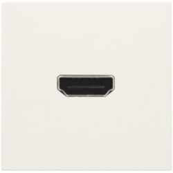 Prise murale HDMI blanc, surface mat