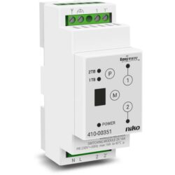 Détails visibles de Récepteur sans fil 2 canaux pour commutation pour Modules modulaires DIN