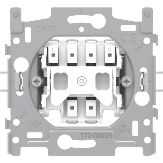 NIKO - SOCLE BOUTON POUSSOIR NO bornes auto - 170-00005 NIKO - SOCLE BOUTON POUSSOIR NO bornes auto - 170-00005