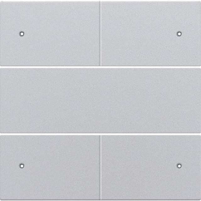 NIKO Intense set finition bouton poussoir quadruple Plaque de finition quadruple gris clair pour bouton poussoir 24 V