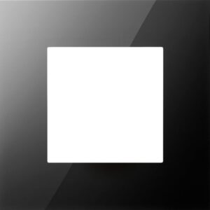 NIKO - Simple plaque de recouvrement Pure liquid black - 242-76100