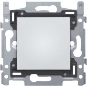 Socle LED blanc rectangulaire avec support métallique d encastrement 170 38001