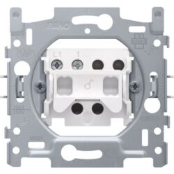 Socle interrupteur unipolaire 10A 250V, configuration visible