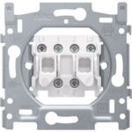 NIKO - Socle interrupteur va-et-vient + bouton poussoir 10A 250V AC