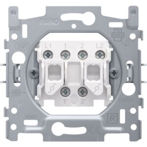 NIKO - Socle interrupteur va-et-vient double 10A 250V AC - 170-02600