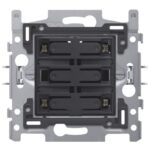NIKO - Socle pour quadruple bouton-poussoir libre de potentiel 24V N.O. avec LED bleue - 170-40160