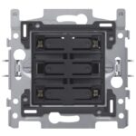 NIKO - Socle pour quadruple bouton-poussoir libre de potentiel 24V N.O. avec LED couleu - 170-40150