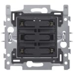 NIKO - Socle pour quadruple bouton-poussoir libre de potentiel 24V N.O. avec LED couleu - 170-40150