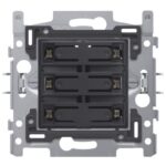 NIKO - Socle pour sextuple bouton-poussoir libre de potentiel 24V N.O. avec LED blanche - 170-60170