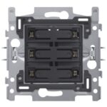 NIKO - Socle pour sextuple bouton-poussoir libre de potentiel 24V N.O. avec LED bleue - 170-60160