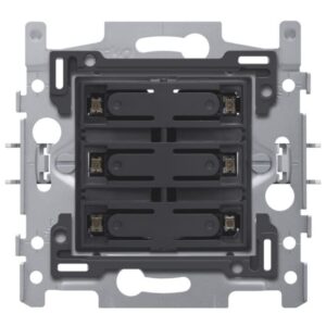NIKO - Socle pour sextuple bouton-poussoir libre de potentiel 24V N.O. avec LED bleue - 170-60160