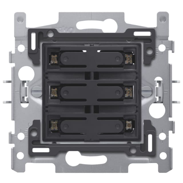 NIKO - Socle pour sextuple bouton-poussoir libre de potentiel 24V N.O. avec LED bleue - 170-60160 NIKO - Socle pour sextuple bouton-poussoir libre de potentiel 24V N.O. avec LED bleue - 170-60160