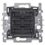 NIKO - Socle pour sextuple bouton-poussoir libre de potentiel 24V N.O. avec LED couleur - 170-60150