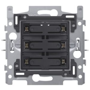 NIKO - Socle pour sextuple bouton-poussoir libre de potentiel 24V N.O. avec LED couleur - 170-60150