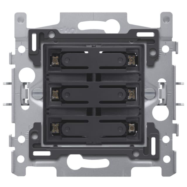 NIKO - Socle pour sextuple bouton-poussoir libre de potentiel 24V N.O. avec LED couleur - 170-60150 NIKO - Socle pour sextuple bouton-poussoir libre de potentiel 24V N.O. avec LED couleur - 170-60150
