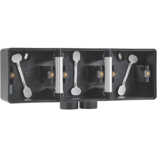 NIKO - Triple boîte en saillie horizontal IP55 NIKO - Triple boîte en saillie horizontal IP55