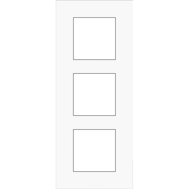 NIKO - Triple plaque de recouvrement (entraxe 60mm) vertical Pure liquid snow white - 241-76300 NIKO - Triple plaque de recouvrement (entraxe 60mm) vertical Pure liquid snow white - 241-76300