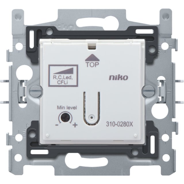 NIKO - Variateur bouton-poussoir LED 100VA fixation à griffes - 310-02800 NIKO - Variateur bouton-poussoir LED 100VA fixation à griffes - 310-02800