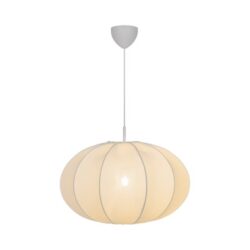 Suspension luminaire Aeron 60 blanc, configuration visible