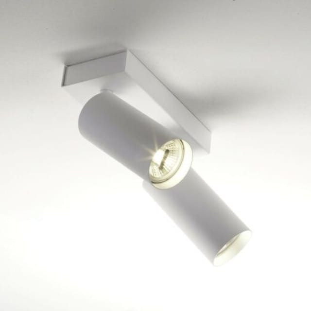 NOSTA Victor spot plafond apparent Spot plafond apparent noir orientable deux lampes GU10