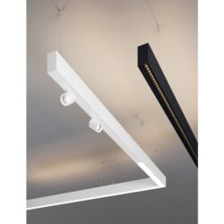 NOVALUX - HERO B: LINEAR LED PROFILE SUSPENDED DIRECT/INDIRECT LIGHT EMISSION PUSH-DIMM 91 - NOV108781.01
