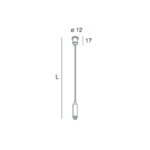 NOVALUX - HERO: SUSPENSION CABLE FOR START AND END PROFILE (1 PC) - NOV108685.99