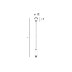 NOVALUX - HERO: SUSPENSION CABLE FOR START AND END PROFILE (1 PC) - NOV108685.99