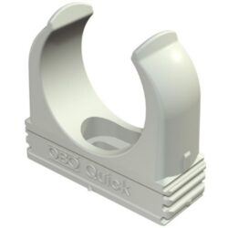 Attache rapide pour tube M20 gris, configuration visible