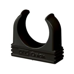 Collier de fixation pour tube M25 noir, configuration visible