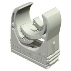 Collier de fixation pour tube 16-20 mm gris, configuration visible